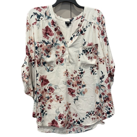 Torrid Harper Floral Y Neck Top 5X - Picture 2 of 11
